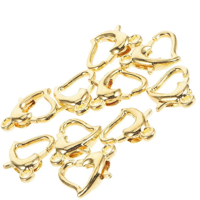 Lobster Buckles 10Set Designed for Jewelry Making Suitable for Women Crafted from Metal in Elegant Golden Finish