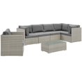 thumbnail image 3 of Modway Repose Outdoor Patio 7 Piece Sectional Set, Multiple Colors, 3 of 9
