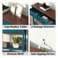 thumbnail image 4 of Aukfa Farmhouse Console Table,Side Table Sofa Table with Storage Drawer for Living room, Hallway,Blue, 4 of 6