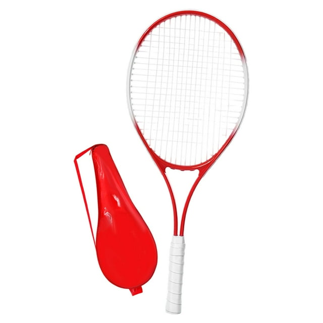 Siruishop Tennis Racket Women Men Practical with Pre Strung for Park Training Practice Red