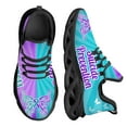 thumbnail image 1 of Zapatillas deportivas de malla con cordones para mujer, cómodas, con diseño de mariposas y concienciación sobre el autismo, ligeras y con plataforma., 1 of 6