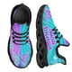 thumbnail image 1 of Zapatillas deportivas de malla con cordones para mujer, cómodas, con diseño de mariposas y concienciación sobre el autismo, ligeras y con plataforma., 1 of 6