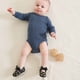thumbnail image 3 of WORGEOUS 1 par de zapatos para bebés y niños pequeños, patrón de corazón, zapatos de bebé con lazo bordado, lazo para caminar (negro 13 cm de longitud 6US 5UK 22EU 5.109 pulgadas), 3 of 8