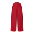 thumbnail image 6 of AherBiu Wide Leg Pants for Women Elastic High Waisted Straight Fall Casual Loose Lightweight Trousers, 6 of 6