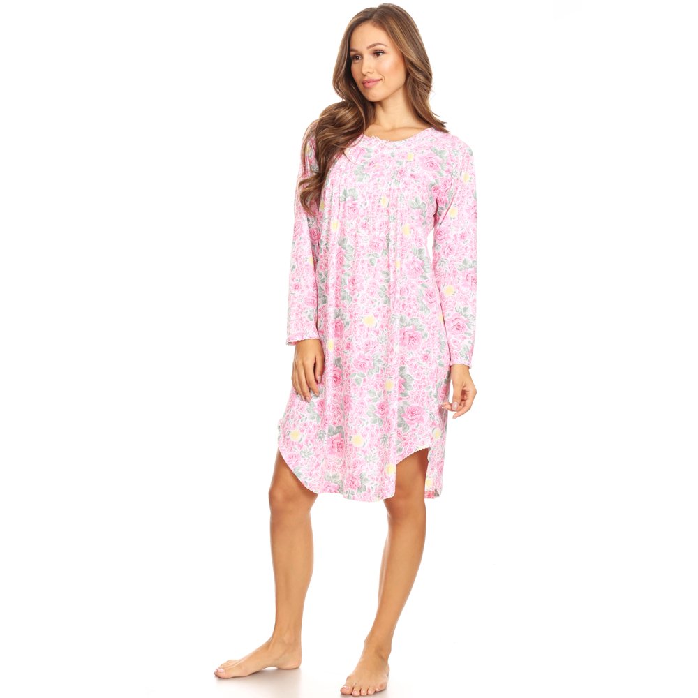 Premiere Fashion 1654 Womens Nightgown Sleepwear Pajamas Woman Long