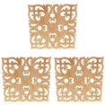 thumbnail image 1 of 3X Fuente de la Etiqueta de Madera Estilo Europeo Accesorios de Talla de Madera Real de Apliques Y Al Por Menor Tallado En Madera, 1 of 5