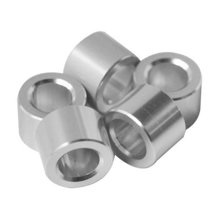 

Aluminum Spacer 7/16 OD x 1/4 ID x Choose Your Length Round Spacer Unthreaded Standoff Bushing Plain Finish Fits Screws Bolts ¼ or by (5/16 Length 100 Pack)