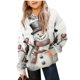 thumbnail image 2 of Sudadera con capucha para niños, de manga larga, con estampados navideños, informal, holgada, con forro polar para mayor calidez, sudadera con capucha de manga larga y cuello redondo para niñas, parte, 2 of 5