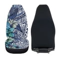 thumbnail image 4 of Uorisanigo Car Seat Covers, Plush Automotive Seat Covers, Blue Polynesian Tattoo Seats Cover 2 Front Interior Sets, Fit for Most Cars SUVs Sedans, Soft Full Wrapping Edge Seats Cover, 4 of 7