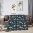 thumbnail image 3 of Flower Graffiti Pattern Throw Blanket,Super Soft Anti-Pilling Flannel Bed Blankets, 60"x50", 3 of 8