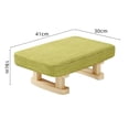 thumbnail image 3 of reposapiés rectangular,Banco otomano rectangular con patas de madera,Reposapiés modernos para sala de estar y dormitorio.,Letrero de escritorio Home Knight,Adorno de caballero acrílico 2D, 3 of 8