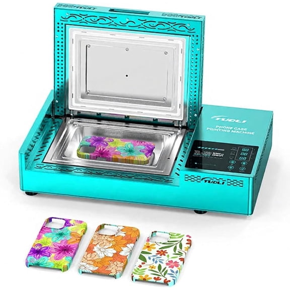 Heat Press Machine,Heat Transfer Machine With 2 Shell Molds,180°c Fast Heat Effect Color Photo Printer,3D Sublimation Heat Press Machine For All Mobile Phone Cases Models
