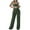 Green, variant on BRGZLK Womens Summer Sleeveless Jumpsuits Fashion Shoulder Strap Wide Leg Pants Set Summer Beach Vacation Outfits Black XL