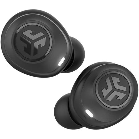 Restored JLab JBuds Air True Wireless Signature Bluetooth Earbuds with Charging Case - Black (Refurbished)