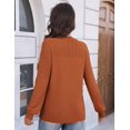 thumbnail image 6 of Zeagoo Fall Sweaters for Women Crewneck Long Sleeve Crochet Texture Pullover Sweater Tops, 6 of 6