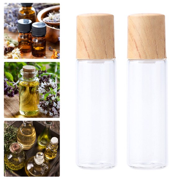 Visland Essential Oil Roller Bottles, 5Packs Empty Refillable Roll on Glass Bottles, Leak proof Glass Bottle, Stainless Steel Balls for Essential Oil