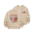 thumbnail image 1 of ZACPNCV Chandails en Molleton pour Filles Tout-Petits à Manches Longues Chandail Col Rond Khaki 5-6 Ans, 1 of 6