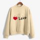 thumbnail image 3 of Gibobby Sudaderas para mujer Sudadera con capucha informal de otoño e invierno para mujer, suéter de manga larga con cuello redondo estampado (Caqui, XL), 3 of 4