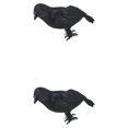 thumbnail image 1 of Yuarrent Halloween Black Crows Artificial Prop Bird Raven Supplies Decoy Realistic Birds Models Outdoor With Feather Toys No.1 2Conjunto, 1 of 6