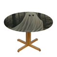 thumbnail image 3 of Orinice Ghost Round Table Cover Stain Resistant Washable Indoor Outdoor Tablecloth Kitchen Dining Wedding Parties 100% Polyester Fiber Halloween Theme 42-46, 3 of 8