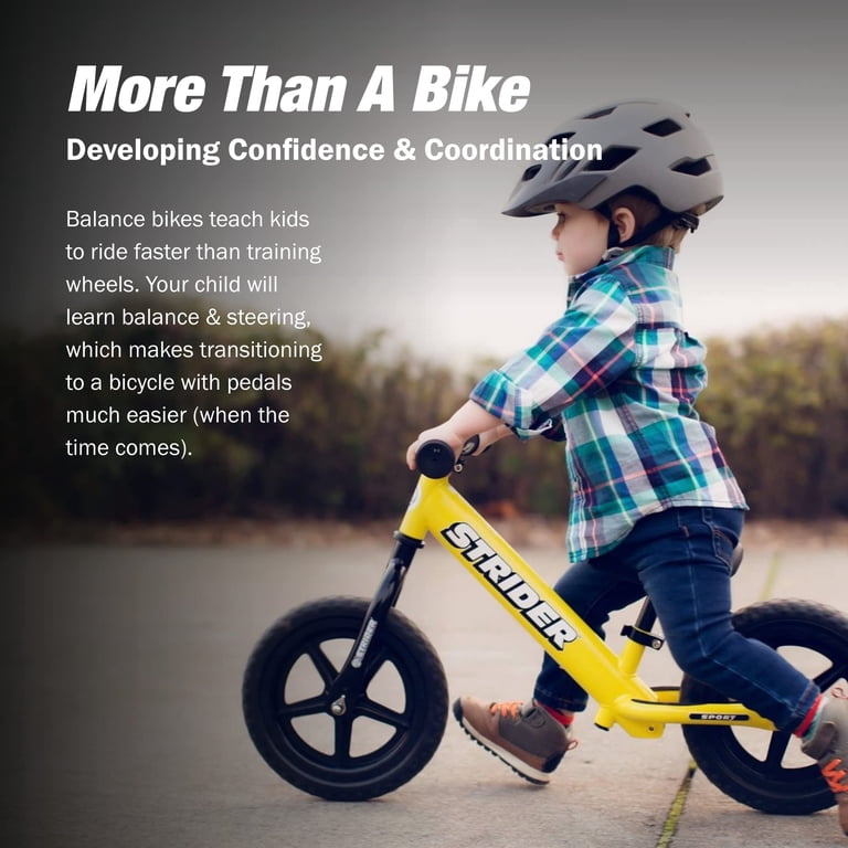 STRIDER 12 スポーツ　イエロー Strider 12” Sport Bike, Yellow - No Pedal Balance Bicycle for Kids