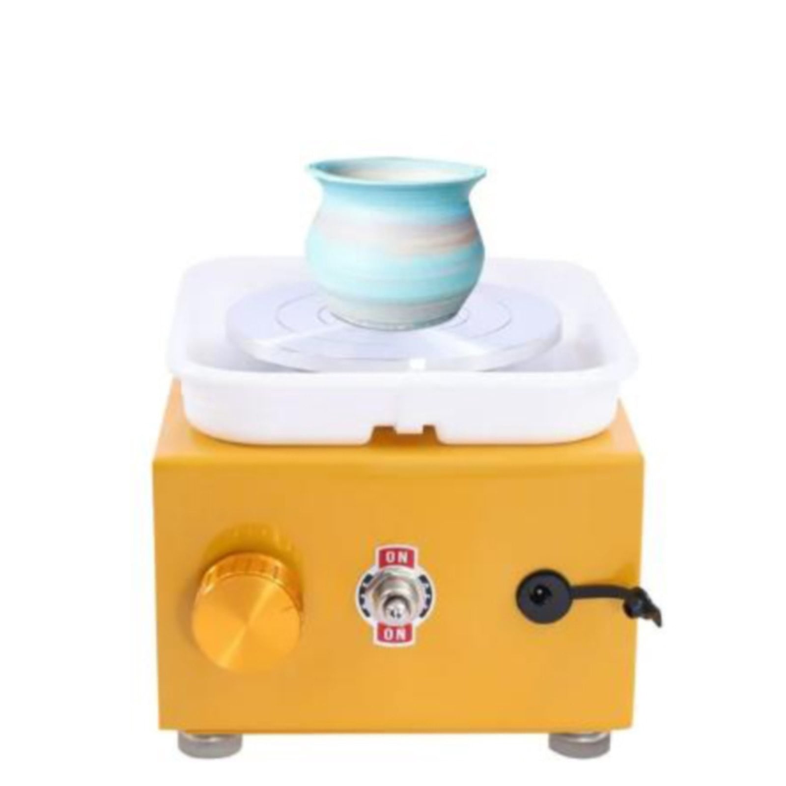 XUFLVPSEF Large Electric Pottery Wheel Forming Machine Ceramic Clay Wheel with Foot Pedal Detachable Basin DIY Tools for Adults Beginners Clearance Sale Blue