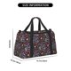 thumbnail image 3 of Fotbe Snakes And Snake Fruit Bolsa de Viaje con Estampado, Bolsa de Fin de Semana para Mujer con Compartimento para Zapatos, Bolsa de Gimnasio con Bolsillo Húmedo, 3 of 7
