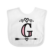 Inktastic Letter G Monogram Tribal Arrow Girls Baby Bib