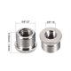 thumbnail image 2 of Adaptador de tornillo hembra de 3/8" a macho de 5/8" para soporte de micrófono de cobre 2 pcs, 2 of 3
