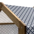 thumbnail image 4 of Navy Pet House, Woven Marine Sea Life Inspired in Square Shapes Geometric Grid Art Print, Outdoor & Indoor Portable Dog Kennel with Pillow and Cover, 5 Sizes, Navy Blue and White, by Ambesonne, 4 of 4
