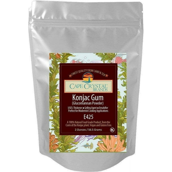 Konjac Gum (glucomannan powder) 8-oz. Thickening Ingredient, Kosher