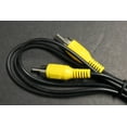 thumbnail image 3 of 2 Pcs 3.5 Ft Composite Av 1-Rca Video Cable Male Yellow 3.5' Rca V, 3 of 4