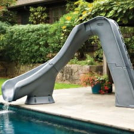 S.R. Smith 670-209-58124 Typhoon Right Curve Pool Slide, Gray Granite