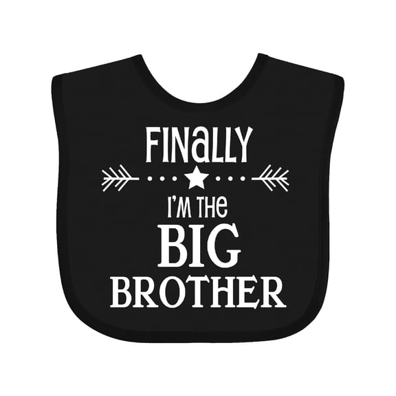 Inktastic Finally Im the Big Brother Boys Baby Bib