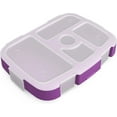 thumbnail image 1 of Bentgo Kids Tray (Purple) with Transparent Cover for at-Home Meals, Lunch Meal Prep, and More, 1 of 4