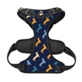 thumbnail image 2 of No Pull Dog Harness For Large Dogs Easy Walk Dog Vest Adjustable Collars Harnesses & Leashes Set Breathable Oxford Outdoor Walking Safety Reflective Strip Dachshund Print, 2 of 9