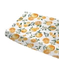thumbnail image 5 of Baby Watercolor Oranges Changing Pad Covers Vintage Orange Fruits Floral Leaves Diaper Change Table Sheets for Boy Girl Soft Stretch Baby Changing Table Mats 32''x16'', 5 of 6