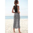 thumbnail image 3 of LASCANA Women's Ruched Slit Midi Skirt Ruching, 3 of 6