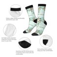 thumbnail image 6 of Goofa World Travel Map Printed Men's Crew Socks, Soft Durable Breathable Moisture-Wicking with Odor Control Cotton socks, 6 of 9