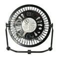 Mainstays New 4 inch Personal Metal USB Powered Desktop Fan Black