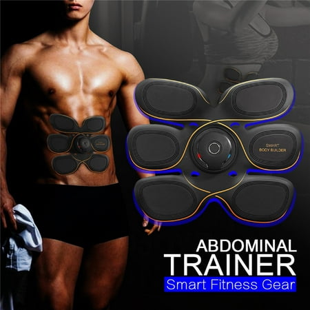Home&Living EMS APP Smart Muscle Stimulator Abdomen Fat Burning Training Gear Antibacterial Silica Gel Material Training Abdominal Fit Body Home Exercise Shape (Best App For Bodyweight Training)