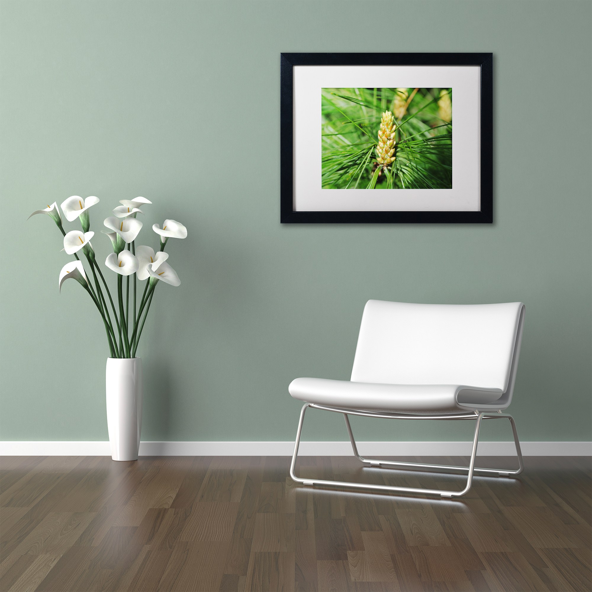 Trademark Fine Art "The Start" Canvas Art by Monica Mize, White Matte, Black Frame