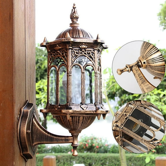 Retro Distressed Outdoor Wall Light, Exterior Wall Light Fixture Lantern Sconce Garden Porch Light