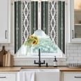 thumbnail image 6 of Sage Green Boho Swag Valances for Windows, Kitchen Window Curtains Over Sink, Vintage Ethnic Tribe Retro Abstract Art Window Treatment Curtains for Living Room/Bedroom Curtains 2 Panel Sets 36"x45", 6 of 8