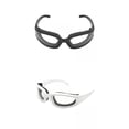 thumbnail image 1 of atletismoshop2018 2x Prácticas gafas de cebolla a prueba de viento Tear Free Anti Scratch Blanco negro Yuyangstore gafas de cebolla cortada, 1 of 8