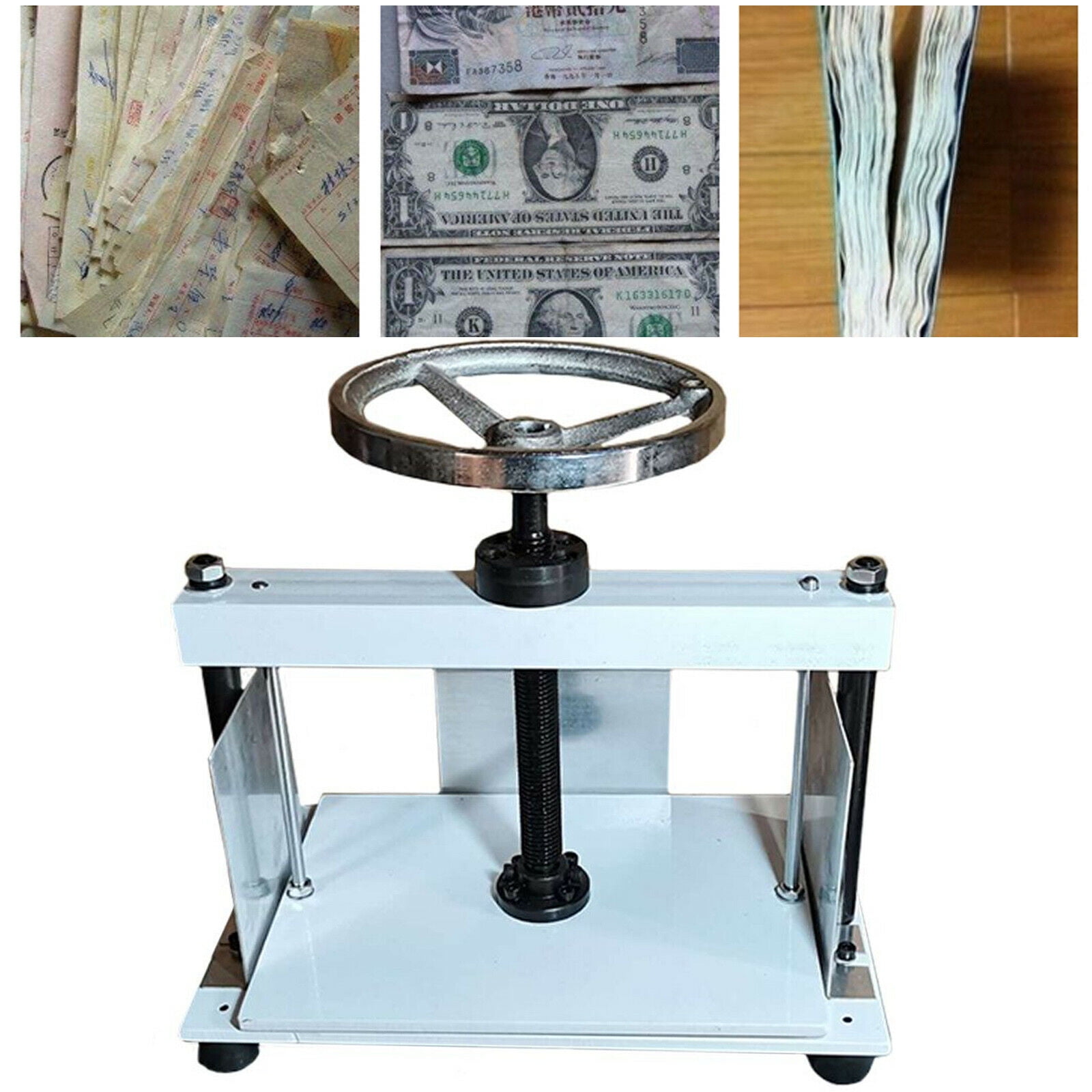 CNCEST 1T A4 Hand Wheel Pressure Manual Press Machine Desk Top Paper