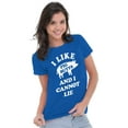 thumbnail image 3 of Like Pig Butts Cannot Lie Bacon Lover Womens Fitted Plus Size Graphic Tee Brisco Brands 2X, 3 of 5