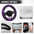 thumbnail image 4 of Uorisanigo Butterfly Car Steering Wheel Protector Purple Steering Wheel Cover for Women Easy to Install Car Wheel Covers for Winter Breathable Car Accessories Fits Most Vehicle Gift for Friends, 4 of 8