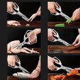 thumbnail image 3 of Kitchen Scissors,Food Scissors,Multi-purpose Scissors,Stainless Steel Scissors,Cooking Scissors,Herb Scissors,Poultry Shears,Comfort Grip Scissors,Heavy Duty Kitchen Shears, 3 of 6