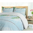thumbnail image 5 of Ambesonne Tropical Duvet Cover Sets, Fish Seashell Maritime, 2-Queen, Pale Blue Green Amber, 5 of 7